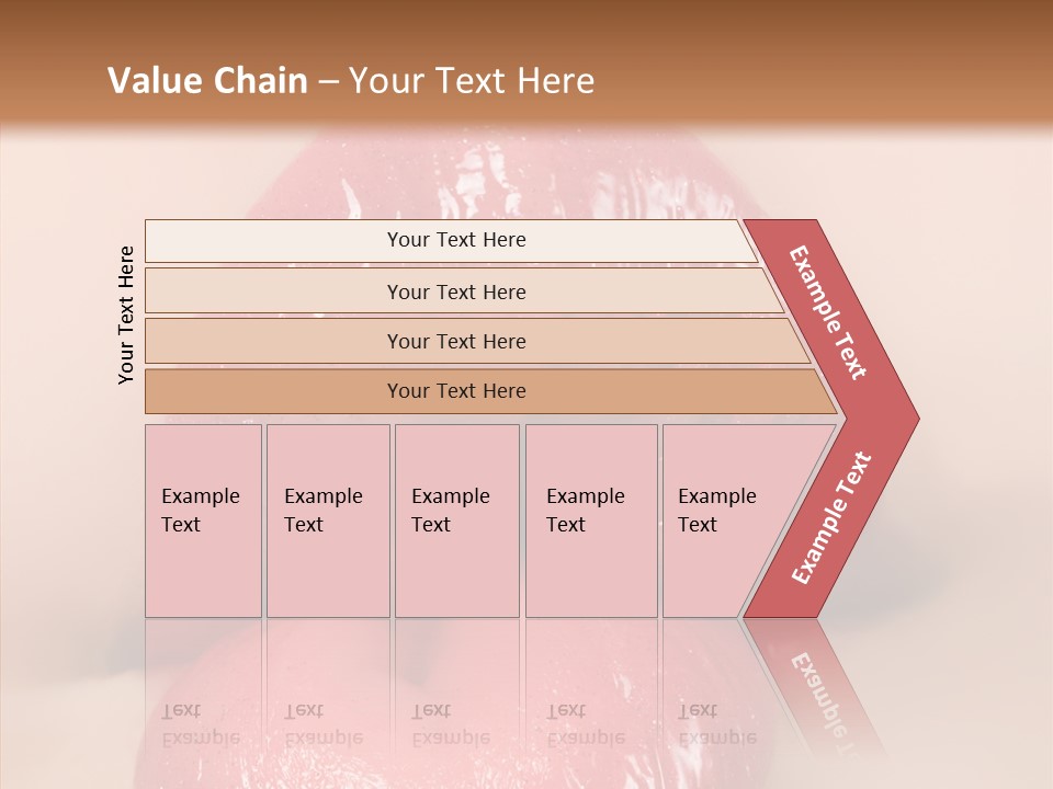 Puckering Femininity Caucasian PowerPoint Template