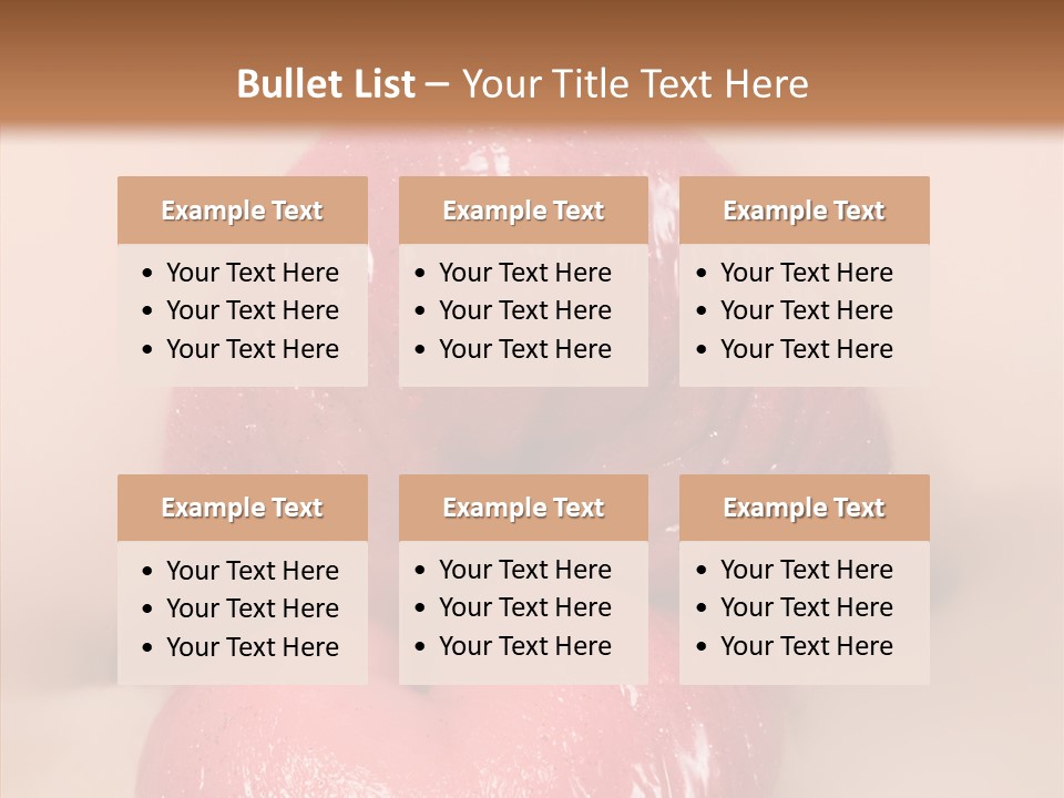 Puckering Femininity Caucasian PowerPoint Template