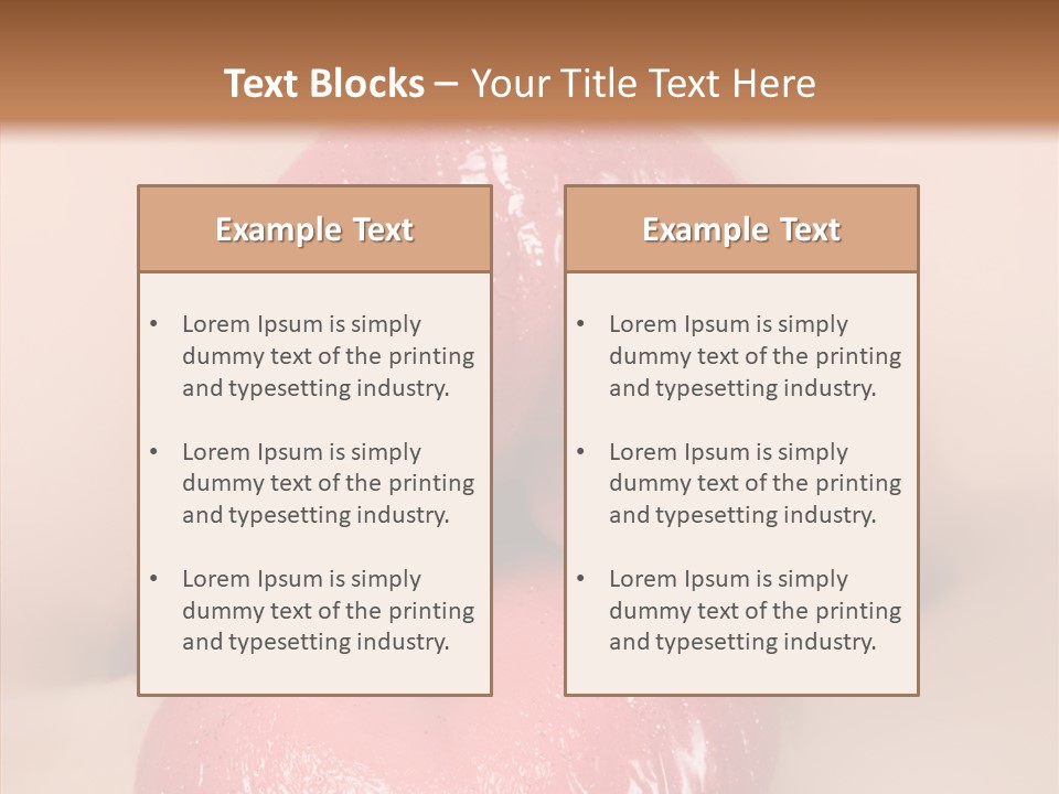 Puckering Femininity Caucasian PowerPoint Template