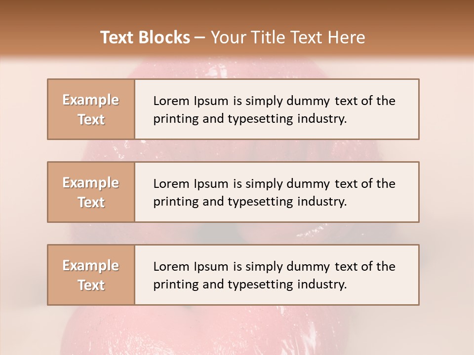 Puckering Femininity Caucasian PowerPoint Template