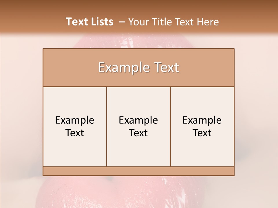 Puckering Femininity Caucasian PowerPoint Template