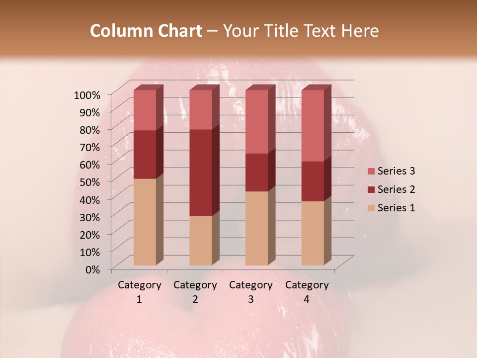 Puckering Femininity Caucasian PowerPoint Template