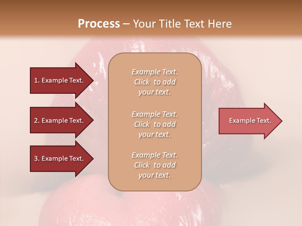 Puckering Femininity Caucasian PowerPoint Template