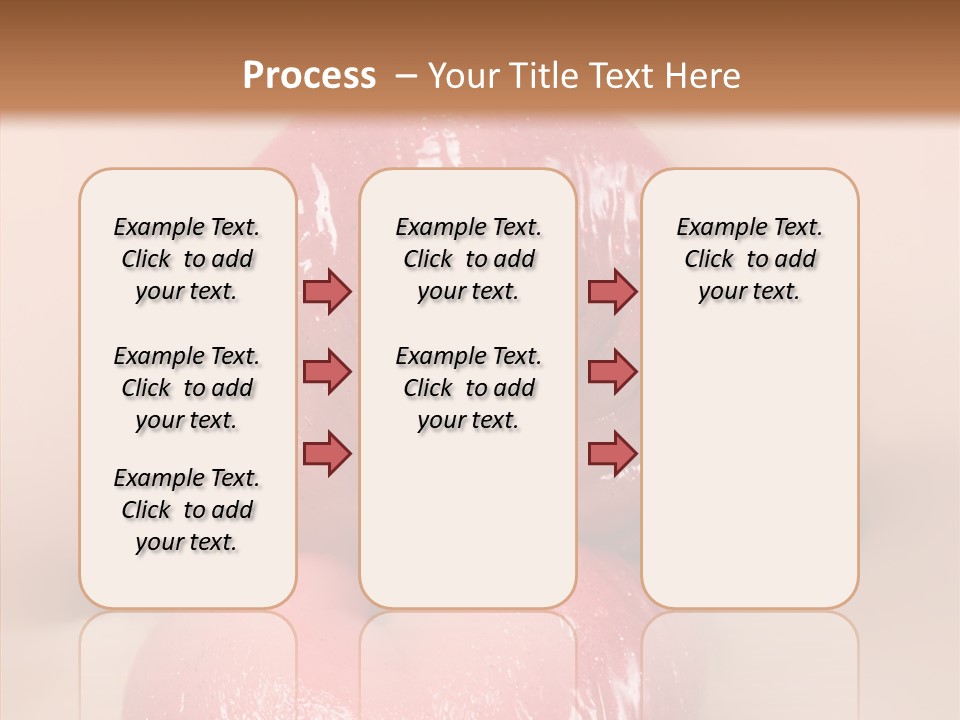 Puckering Femininity Caucasian PowerPoint Template