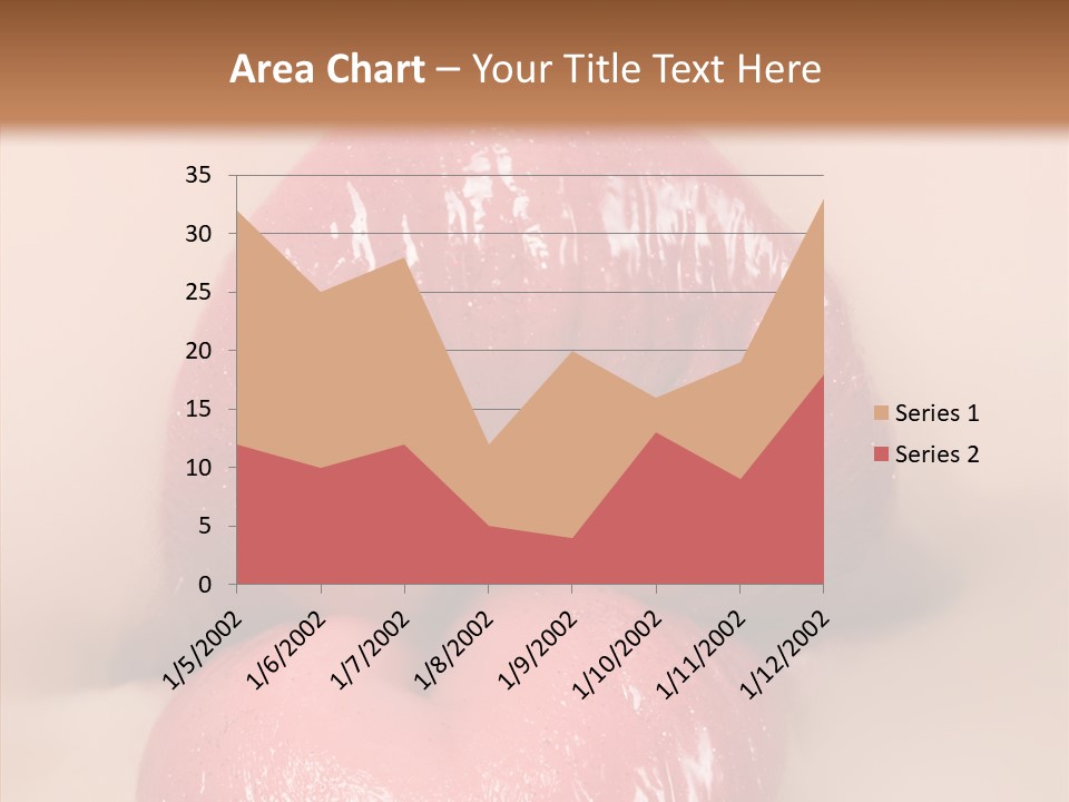 Puckering Femininity Caucasian PowerPoint Template