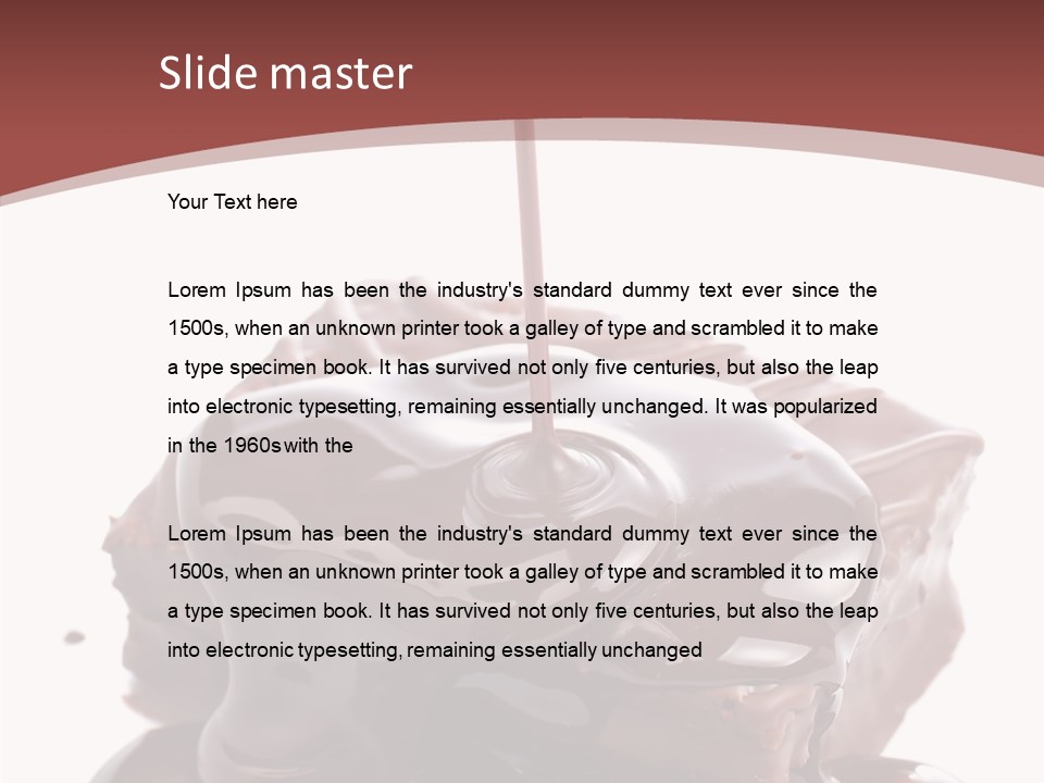 Fat Dinner Drip PowerPoint Template