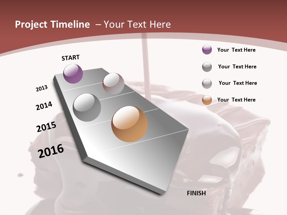 Fat Dinner Drip PowerPoint Template