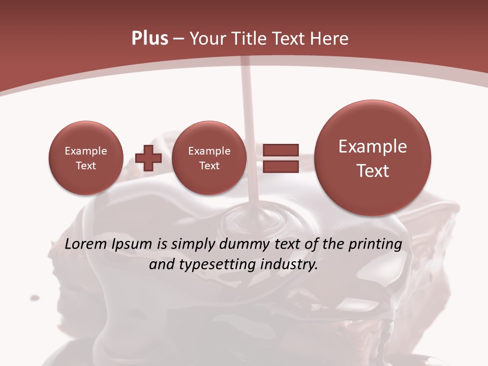 Fat Dinner Drip PowerPoint Template