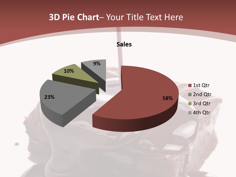 Fat Dinner Drip PowerPoint Template