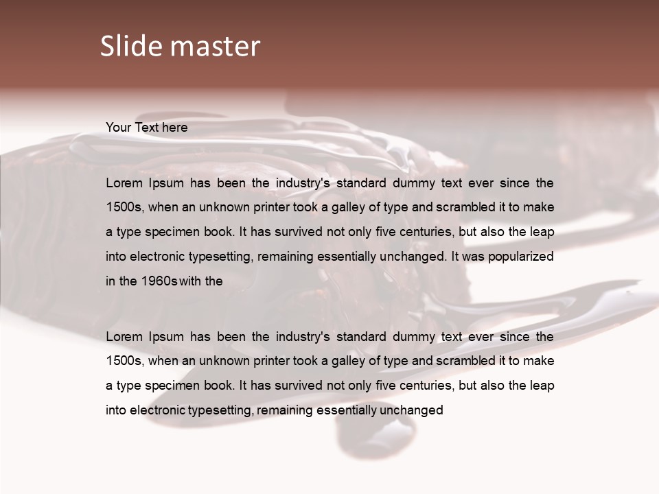 Piece Tasty Fattening PowerPoint Template