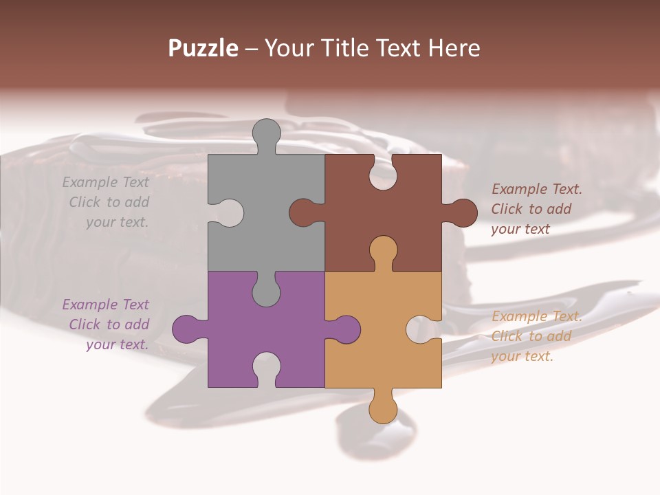 Piece Tasty Fattening PowerPoint Template