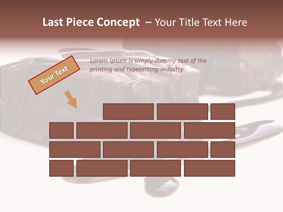 Piece Tasty Fattening PowerPoint Template