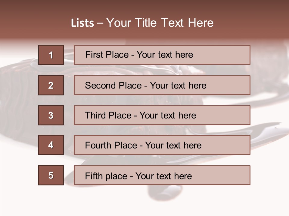 Piece Tasty Fattening PowerPoint Template