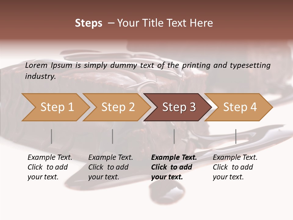 Piece Tasty Fattening PowerPoint Template