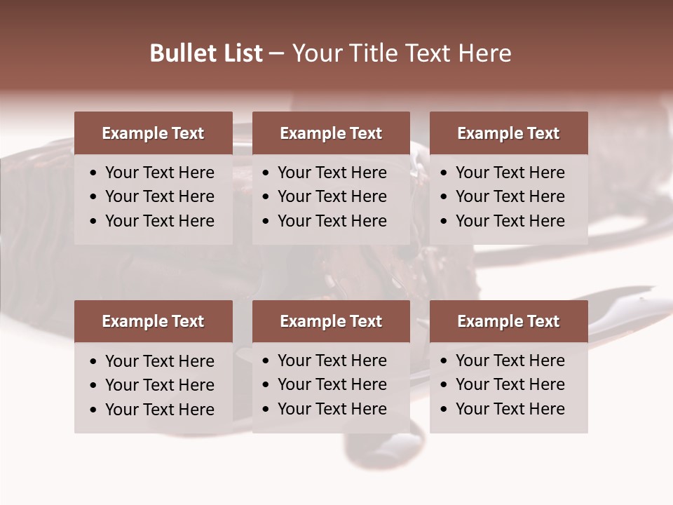 Piece Tasty Fattening PowerPoint Template