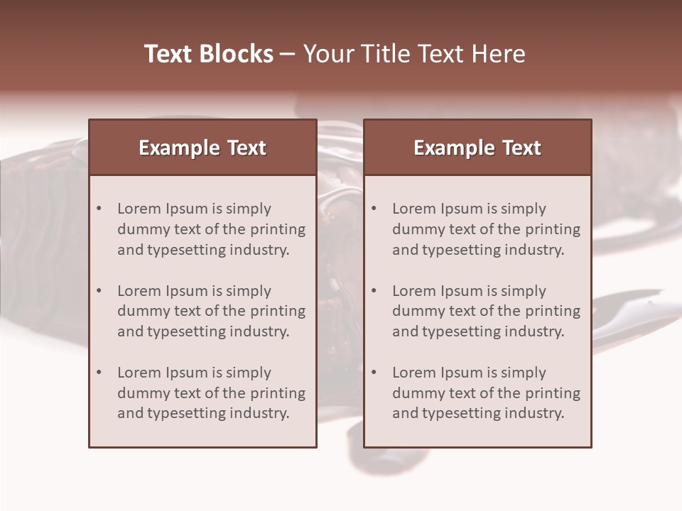Piece Tasty Fattening PowerPoint Template