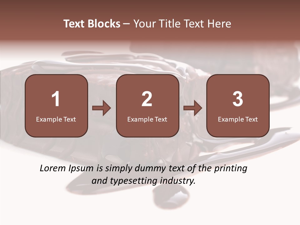 Piece Tasty Fattening PowerPoint Template