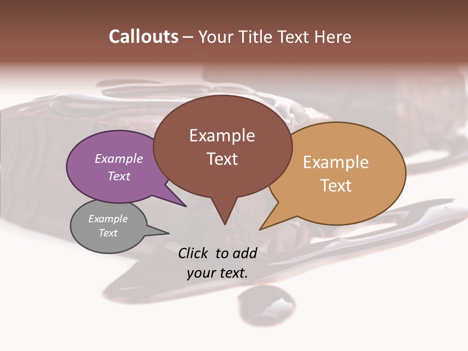 Piece Tasty Fattening PowerPoint Template