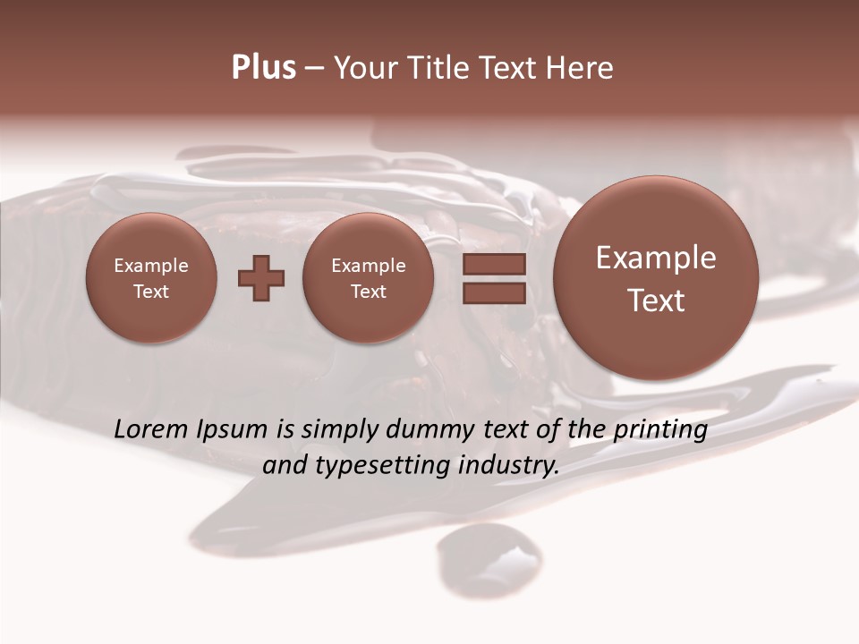 Piece Tasty Fattening PowerPoint Template