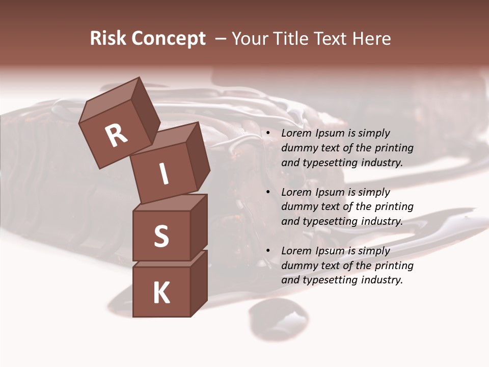 Piece Tasty Fattening PowerPoint Template