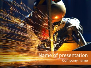 Steel Protection Man PowerPoint Template