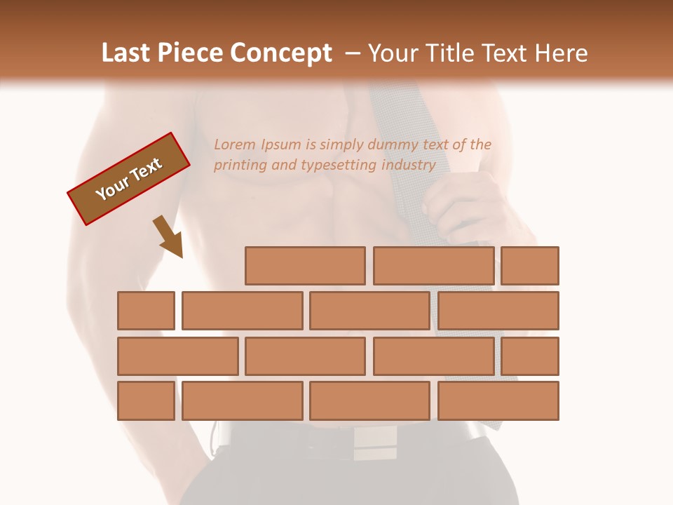 Chest Powerful Strength PowerPoint Template