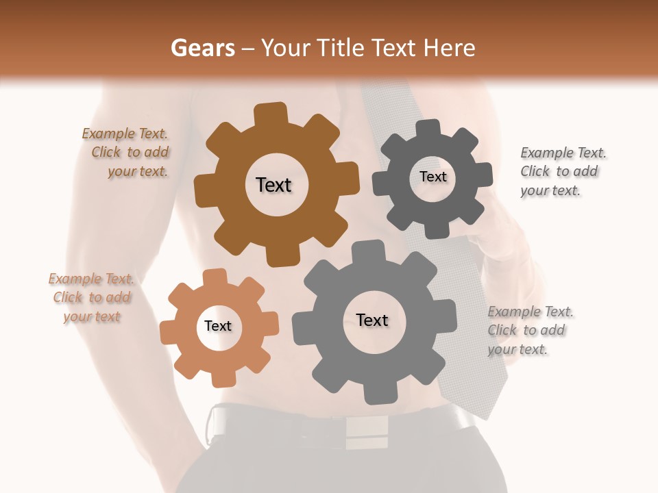 Chest Powerful Strength PowerPoint Template