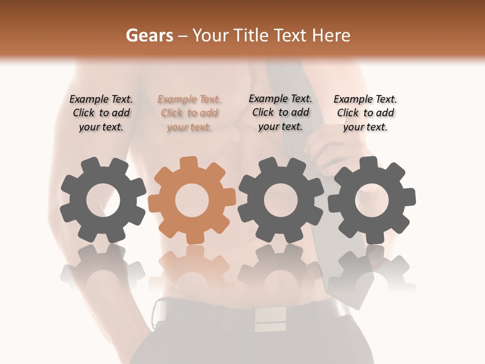 Chest Powerful Strength PowerPoint Template