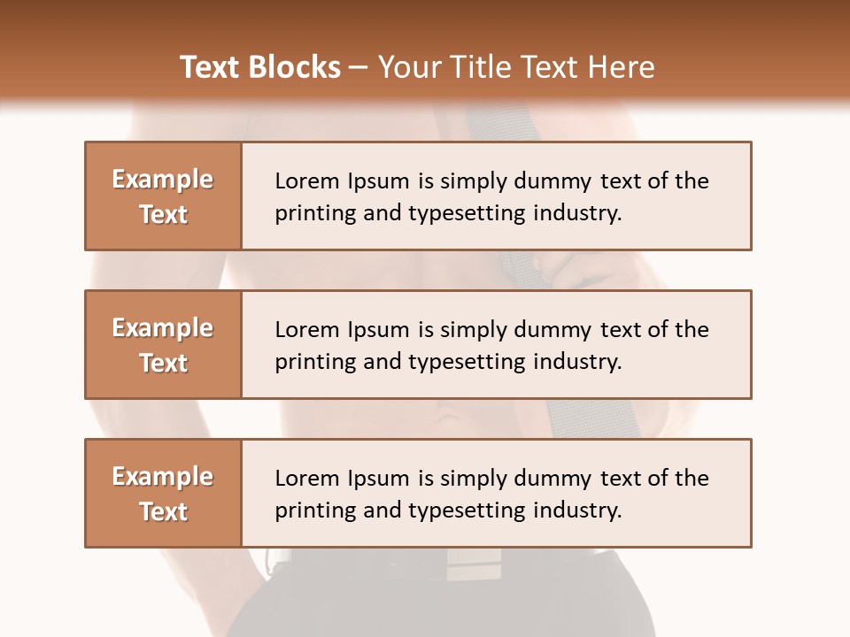 Chest Powerful Strength PowerPoint Template