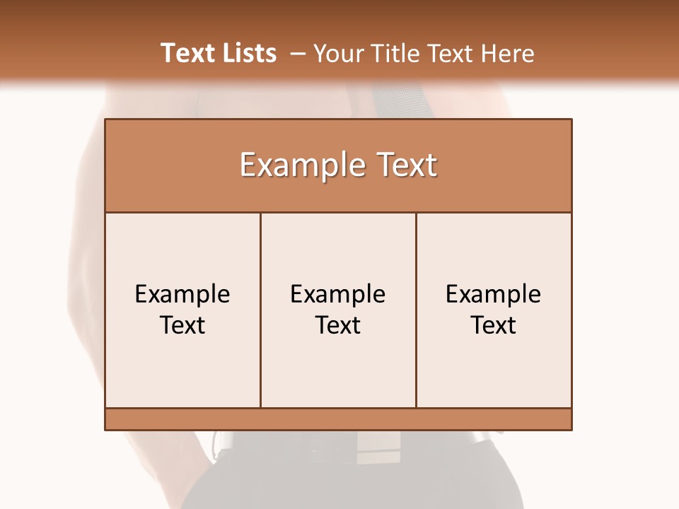 Chest Powerful Strength PowerPoint Template