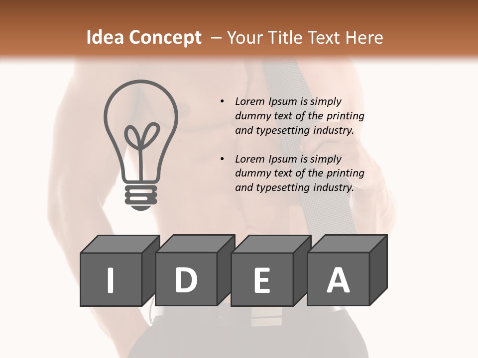 Chest Powerful Strength PowerPoint Template