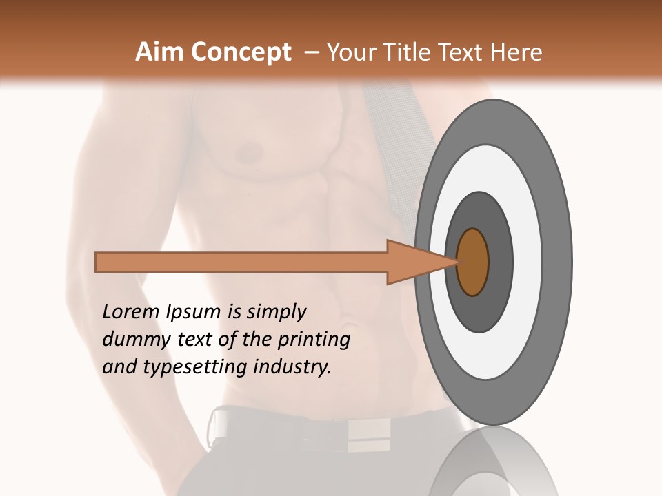 Chest Powerful Strength PowerPoint Template