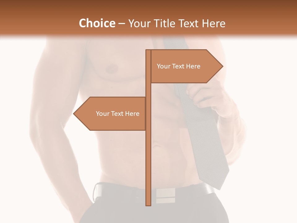 Chest Powerful Strength PowerPoint Template