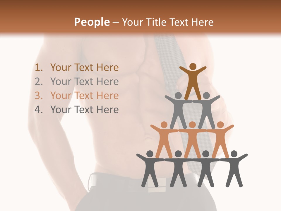 Chest Powerful Strength PowerPoint Template