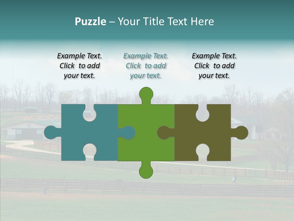 Landscape Spring Farmhouse PowerPoint Template