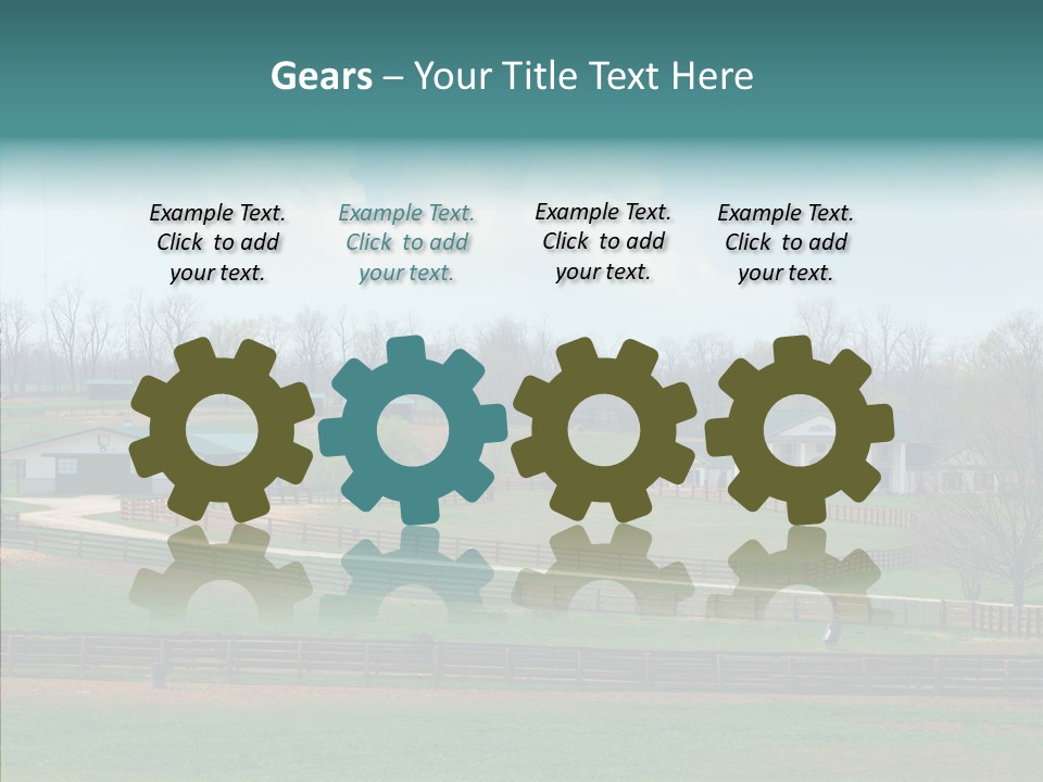 Landscape Spring Farmhouse PowerPoint Template