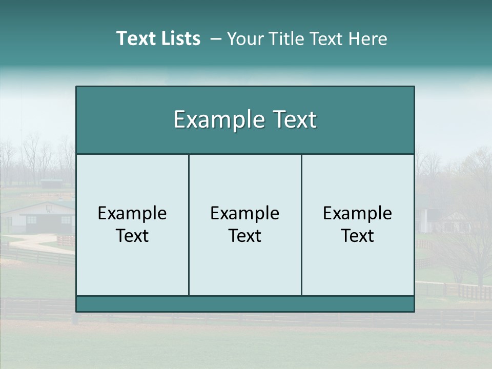 Landscape Spring Farmhouse PowerPoint Template