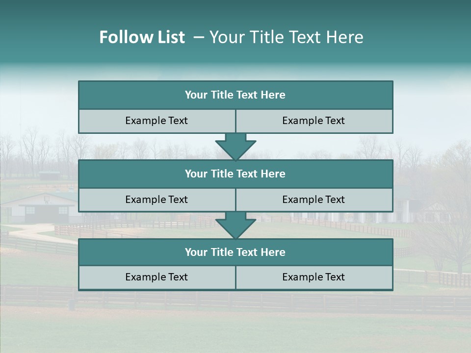 Landscape Spring Farmhouse PowerPoint Template