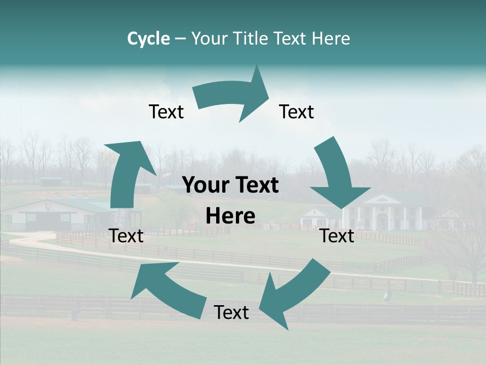 Landscape Spring Farmhouse PowerPoint Template