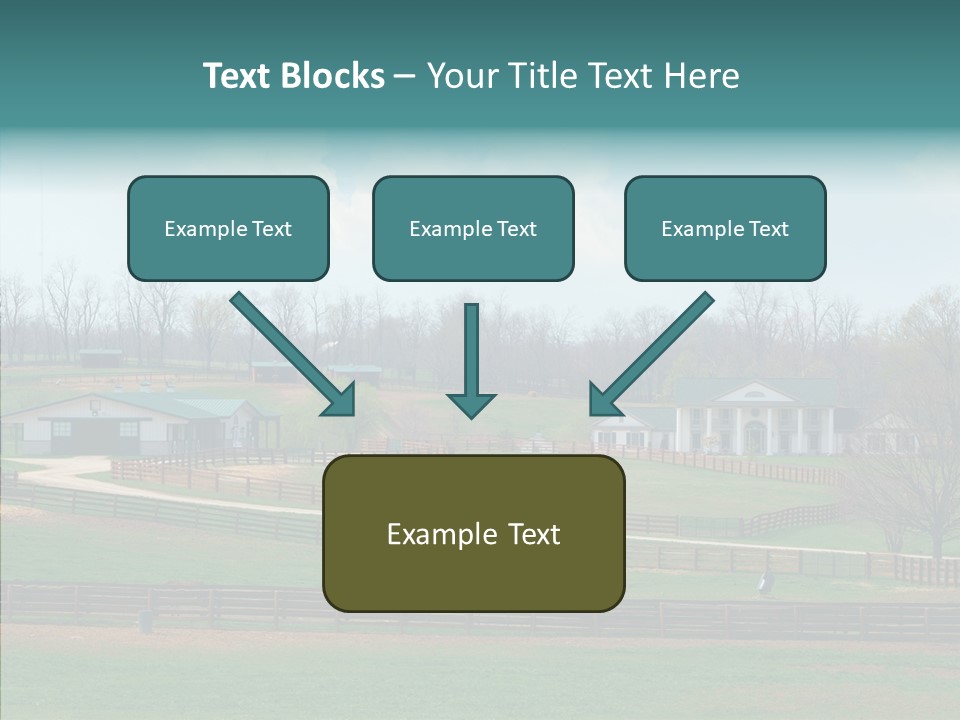 Landscape Spring Farmhouse PowerPoint Template