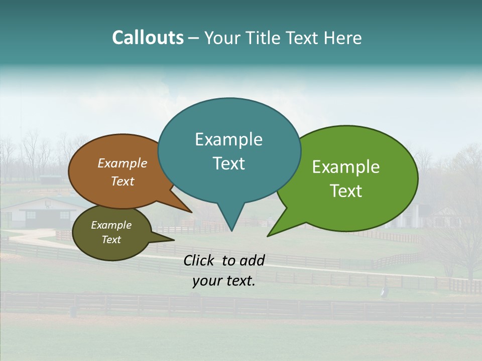 Landscape Spring Farmhouse PowerPoint Template