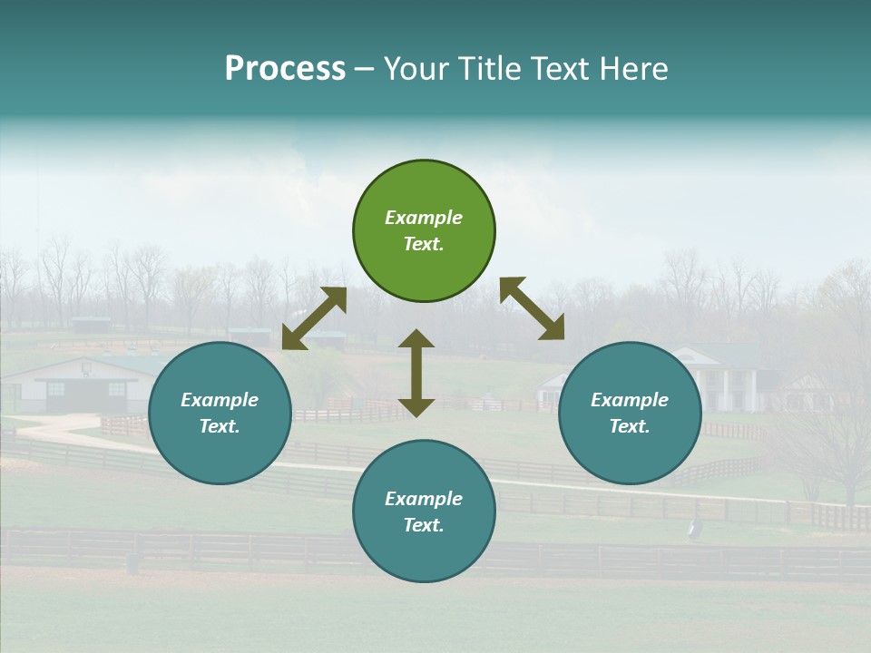 Landscape Spring Farmhouse PowerPoint Template