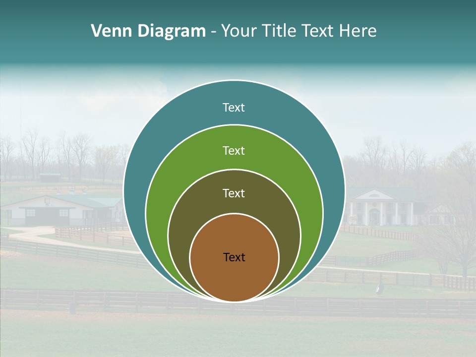 Landscape Spring Farmhouse PowerPoint Template