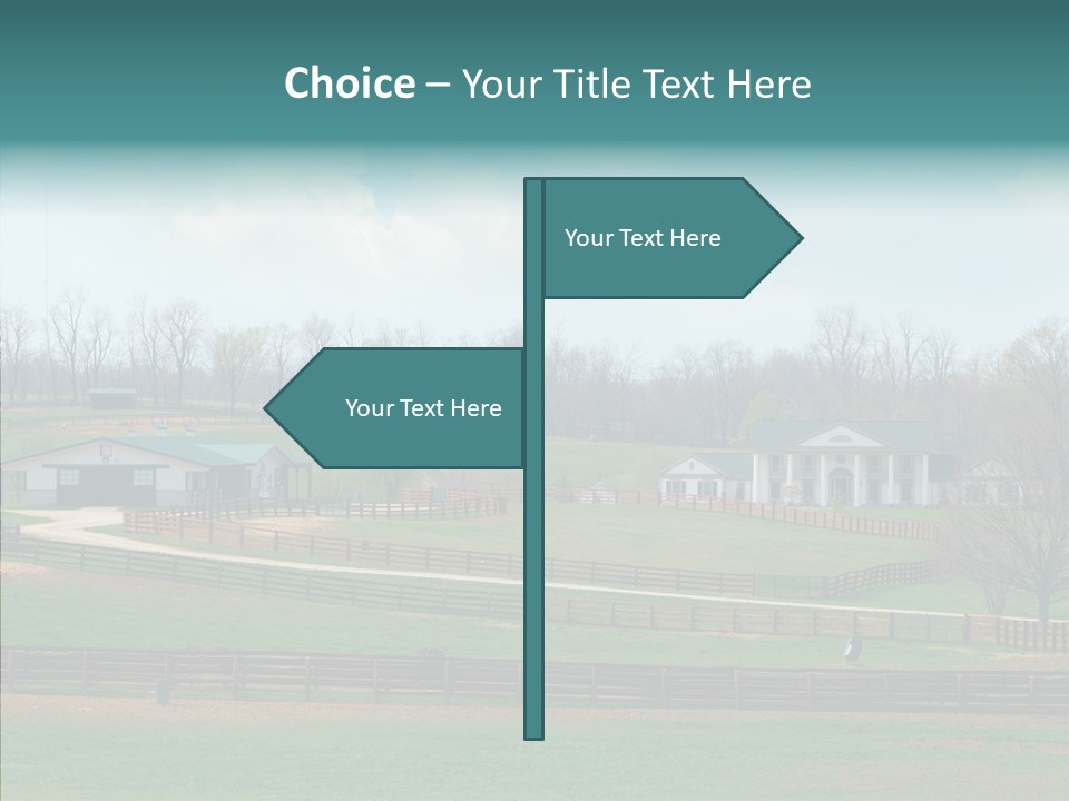 Landscape Spring Farmhouse PowerPoint Template