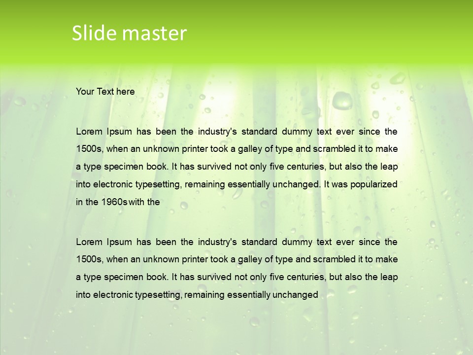 Bright Uncultivated Reflection PowerPoint Template