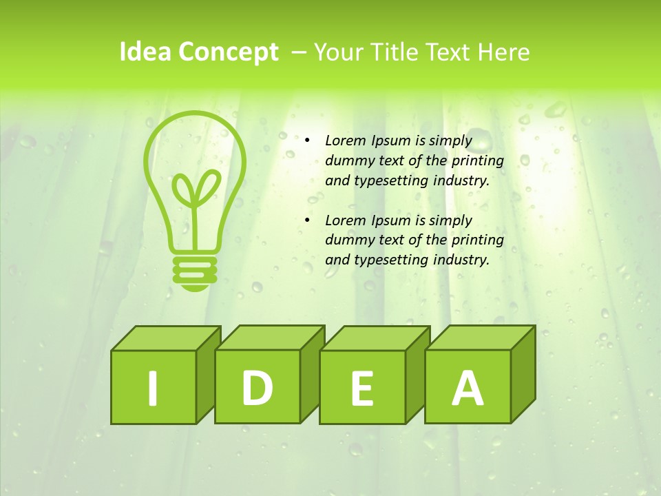 Bright Uncultivated Reflection PowerPoint Template