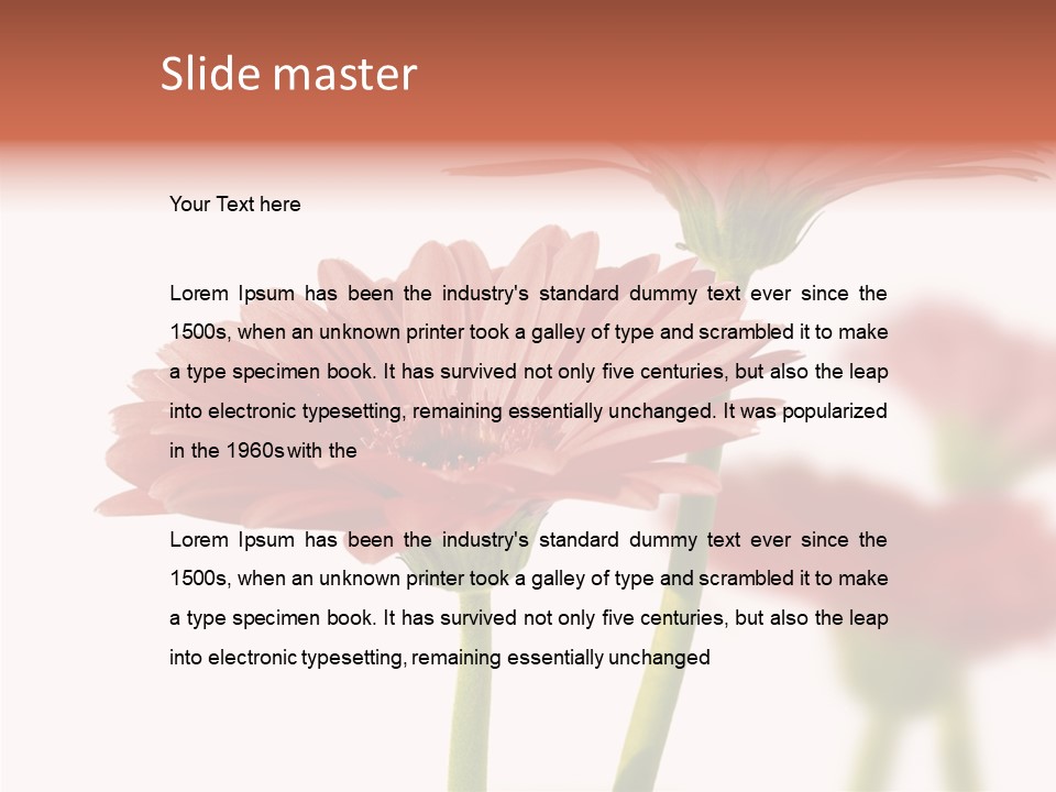 Garden Screensaver Grassland PowerPoint Template