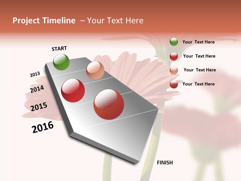 Garden Screensaver Grassland PowerPoint Template