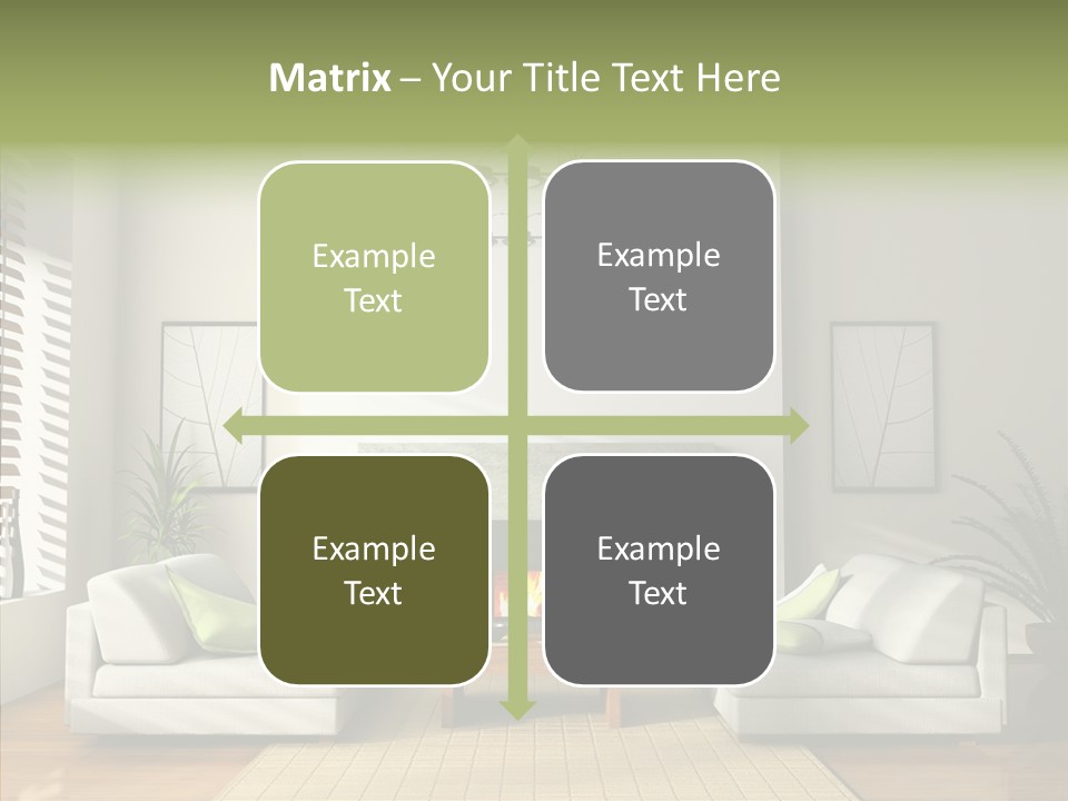Situation Furnishings Drawing PowerPoint Template