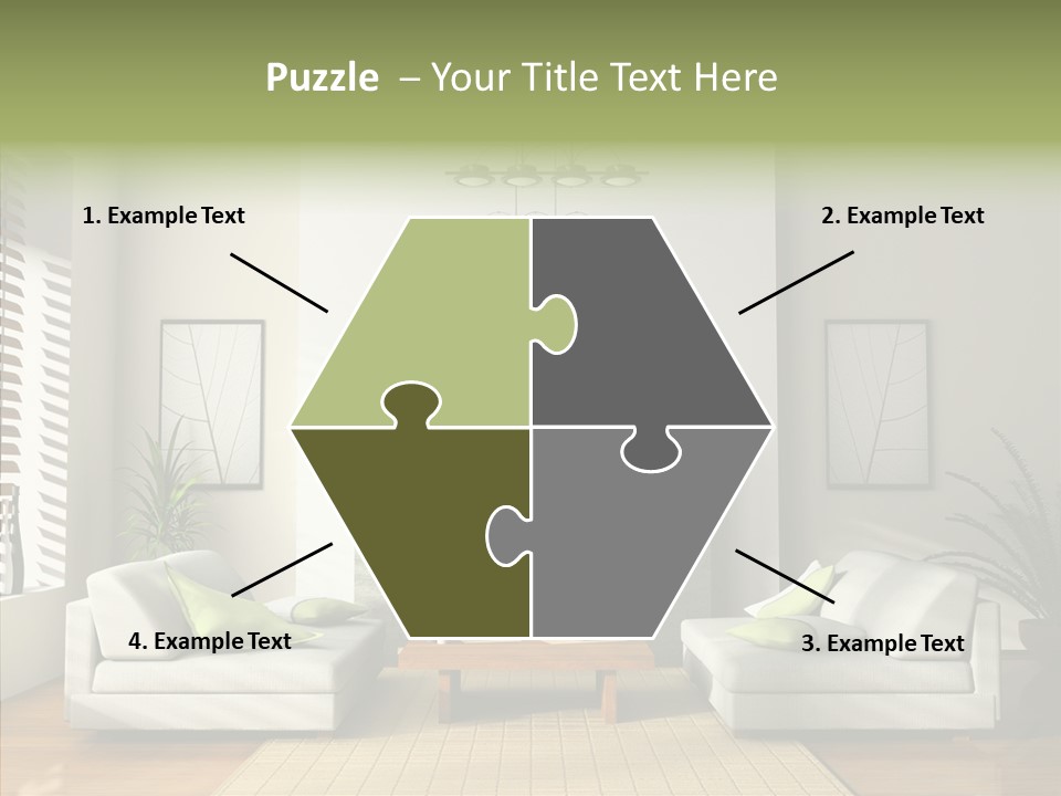 Situation Furnishings Drawing PowerPoint Template